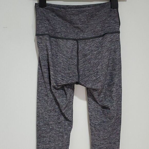 LULULEMON Wunder Under high rise size 6 Heathered black leggings - Picture 4 of 6